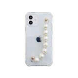 Pearl Bracelets Chain Crossbody Necklace Lanyard Phone Case For iphone
