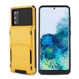 Armor Card Slot Flip Wallet Case for Samsung