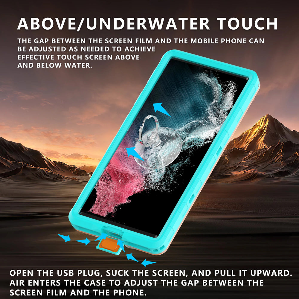 IP68 Waterproof Case For iPhone Samsung Xiaomi Huawei Oneplus