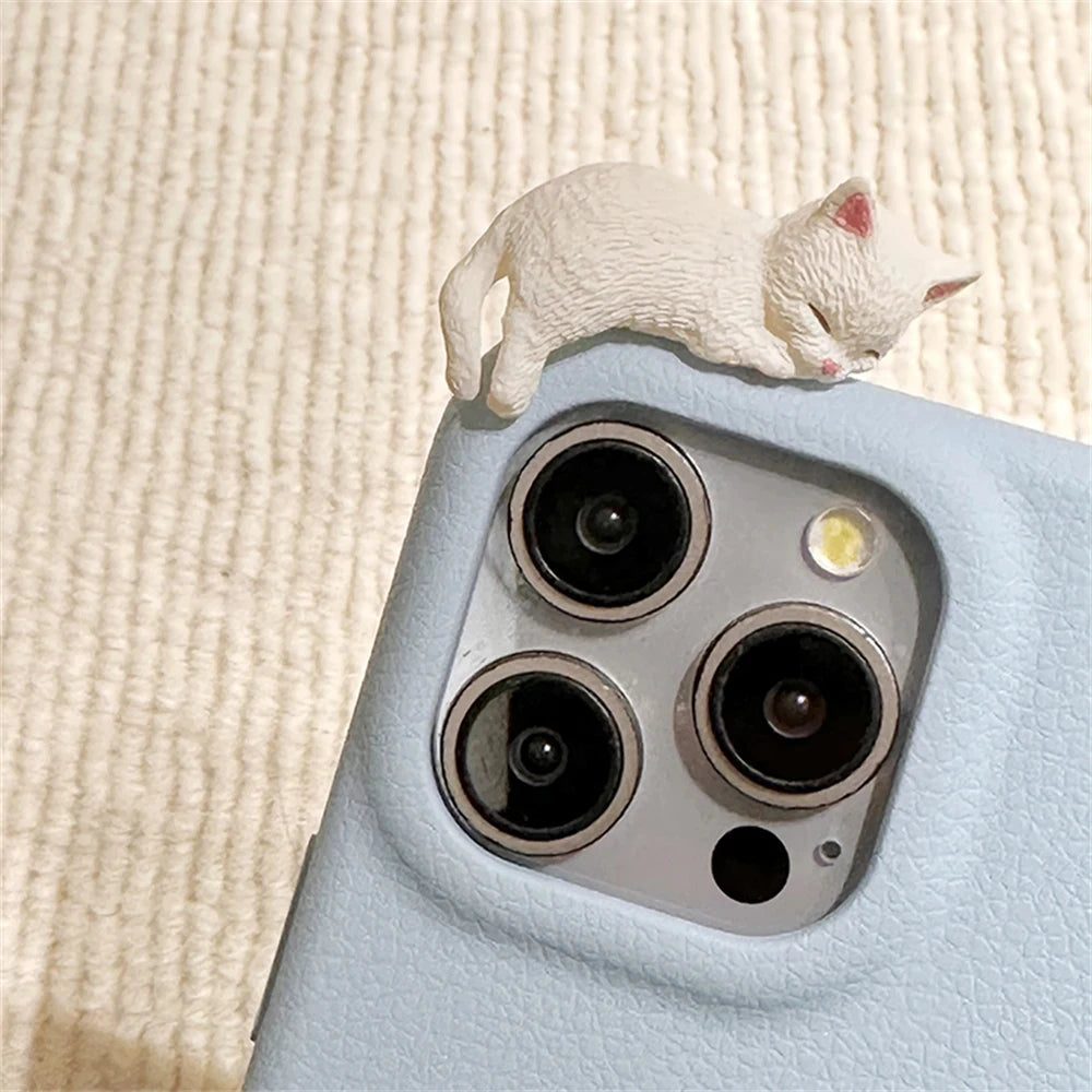 Cute 3D Cat Leather Soft Case For iPhone