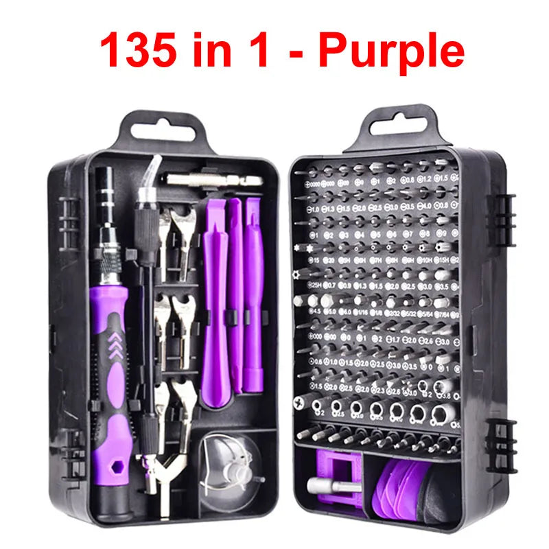 Labor-Saving Ratchet Screwdriver Set Household Combination Toolbox