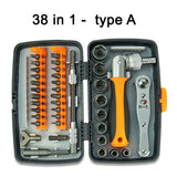 Labor-Saving Ratchet Screwdriver Set Household Combination Toolbox