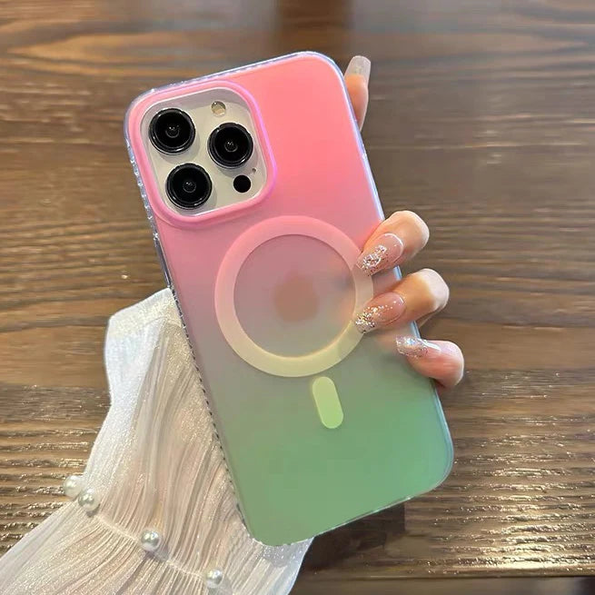 Laser Gradient Magnetic Case for iPhone