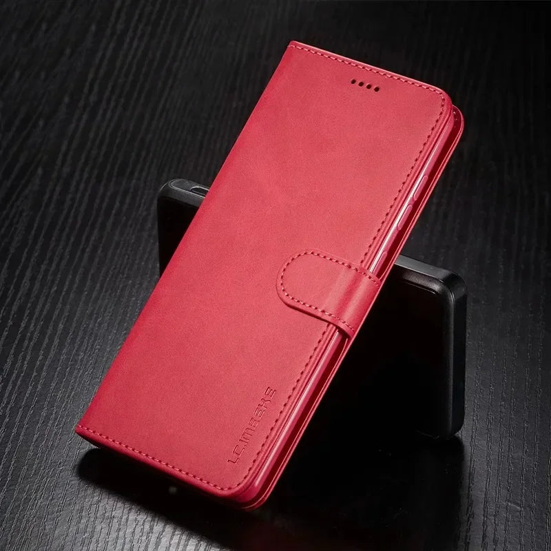 Business Leather Wallet Case for Samsung