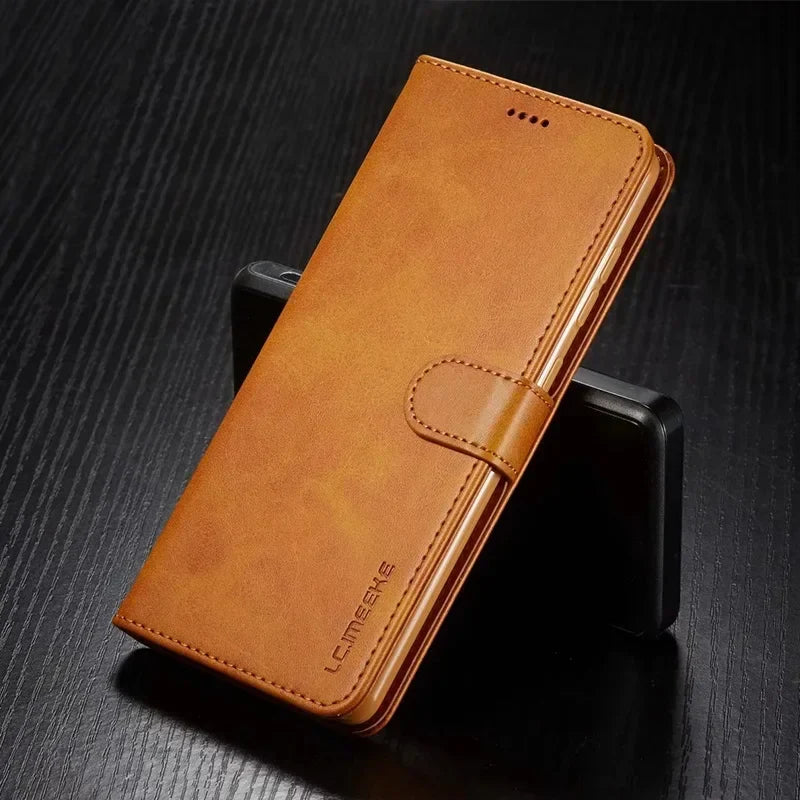 Business Leather Wallet Case for Samsung