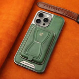 Leather Wallet Stand Phone Case For iPhone