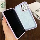 Liquid Silicone Skin Case Magnetic Wireless Charge for iPhone