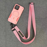 Outdoor Sports Long Strap Crossbody Magnetic Bracket Case for iPhone