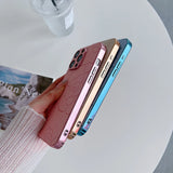 Luxury 3D cute camellia flowersl leather Case for iPhone