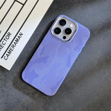 Luxury Camouflage Leather Shockproof  Magnetic MagSafe Wireless Charge Case For iPhone