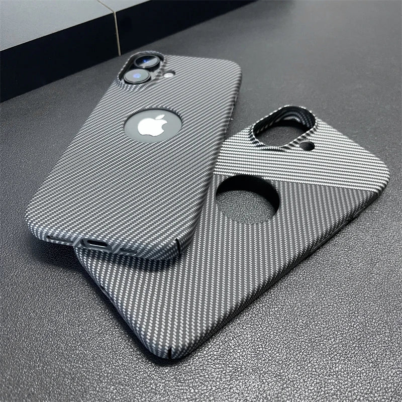 Carbon Fiber Pattern Ultra Thin Case For iPhone