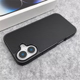 Luxury Carbon Fiber Pattern Simple Matte Case For iPhone