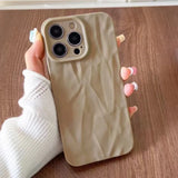 Luxury Chic Wrinkled Soft Silicone Phone Case For iphone