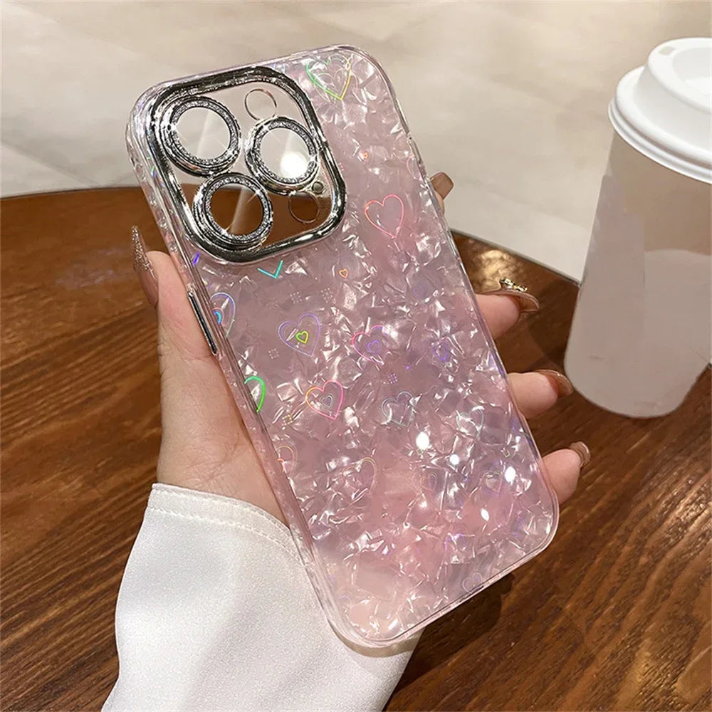 Laser Love Heart Glow Edition Case For iPhone