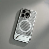 Luxury Heat Dissipation Breathable Magnetic Case For iPhone