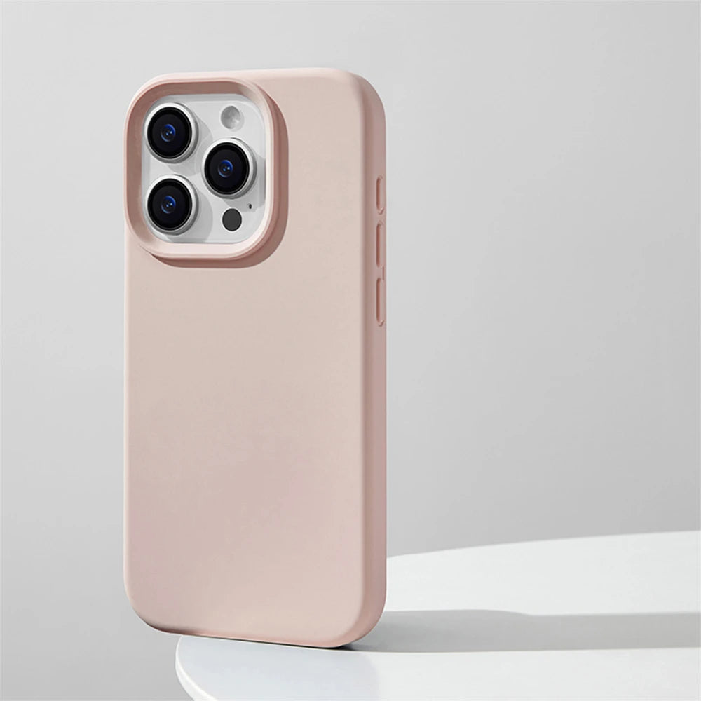 Luxury High Quality Liquid Silicone Soft Phone Case For iPhone