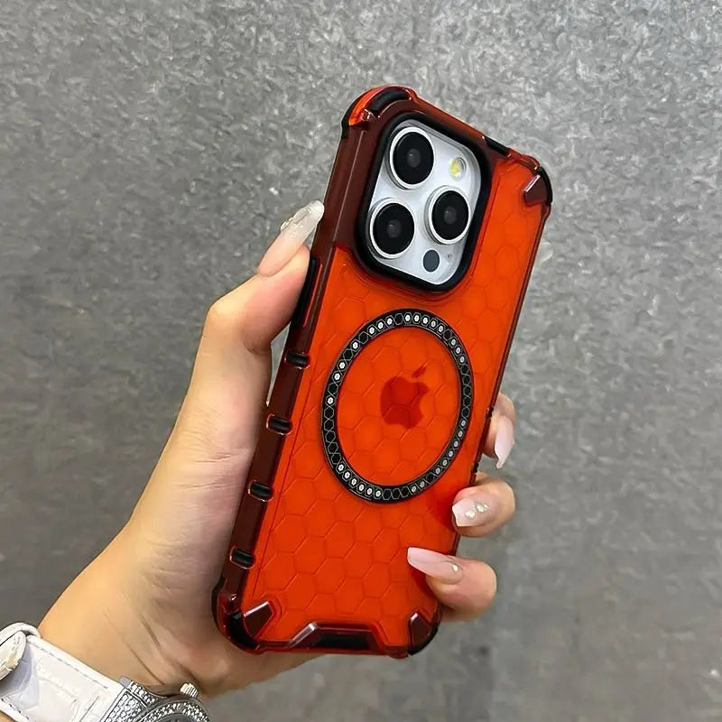 Luxury Honeycomb Magnetic Phone Cases For iPhone