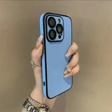 Leather Soft Silicone Matte Colorful Case for iPhone