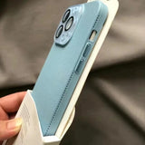 Luxury Leather Texture Silicone Case for iPhone