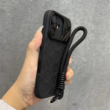 Luxury Lens Holder Lanyard Magnetic Case for iPhone