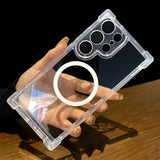 Luxury Magnetic Transparent Phone Case For Samsung