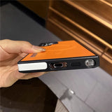 Luxury Matte Leather Magnetic Case For Samsung