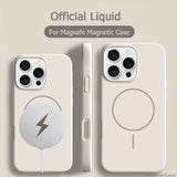 Luxury Official Liquid Silicone Magnetic Case For iPhone