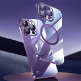 Luxury Plating Frameless Magnetic Case For iPhone