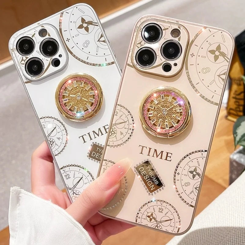 Luxury Rotating stand holder Phone Case For iPhone