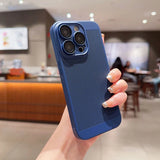 Luxury Slim Cooling With Lens protector Phone Case For iPhone