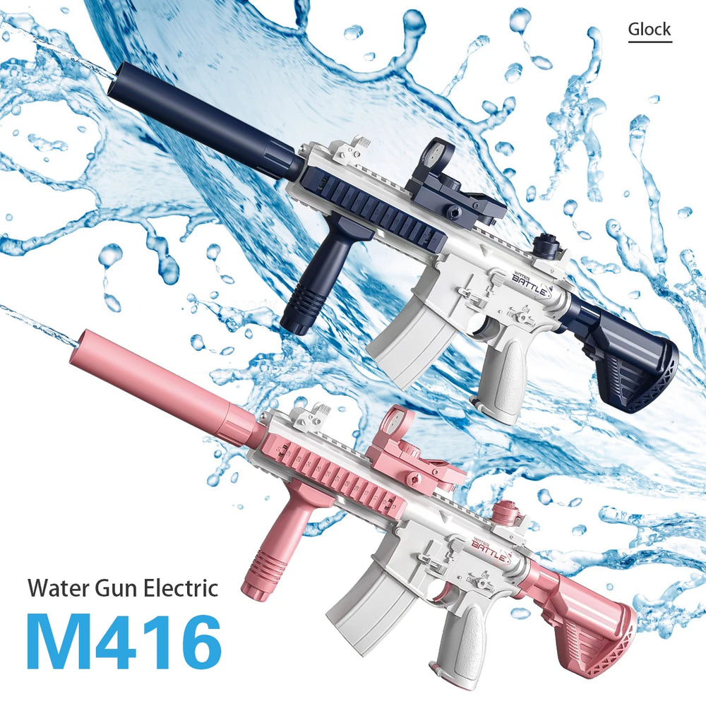 M416 Charge Water Gun Electric High Capacity Pistol Shooting Toy Fully Automatic Summer Beach Toy
