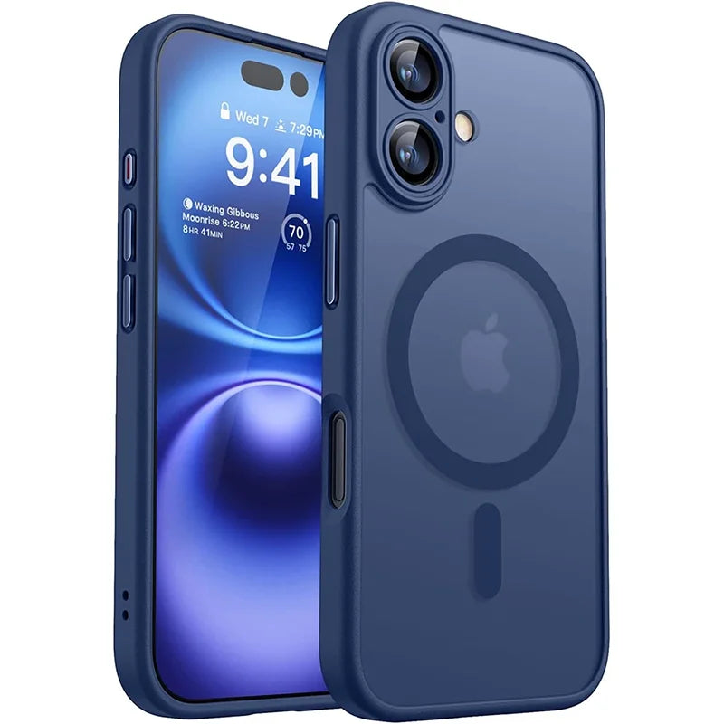 Magnetic Luxury Armor Shockproof Case For iPhone