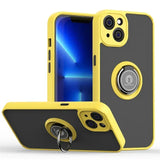 2025 New Shockproof Matte Magnetic Ring Holder Case For iPhone