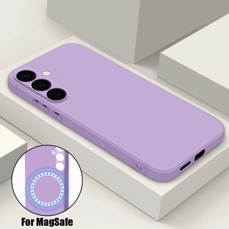 Magnetic Silicone Phone Case For Samsung