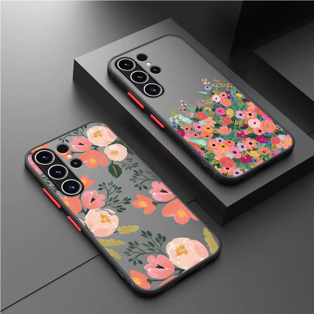 Beautiful Flower Matte Case for Samsung