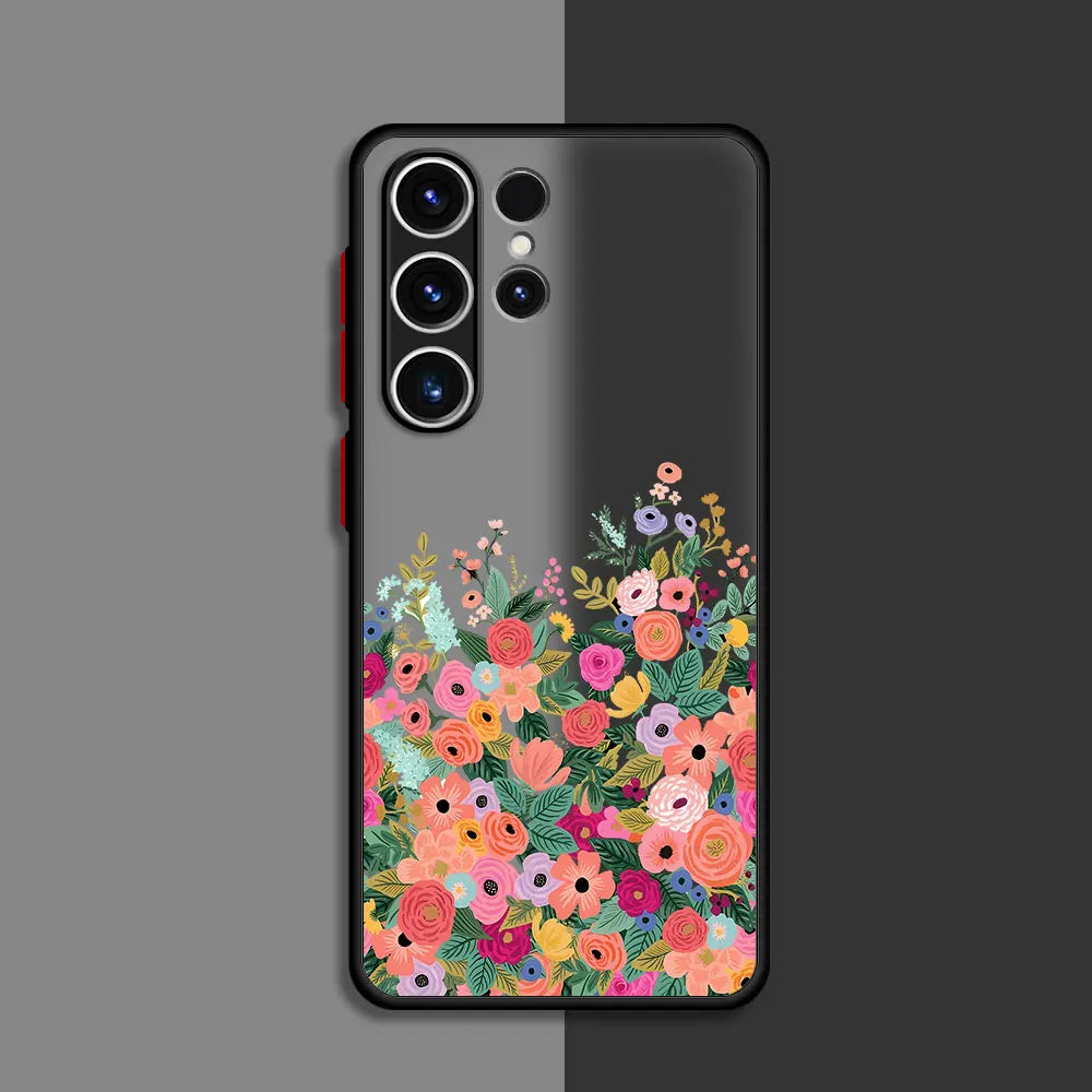 Beautiful Flower Matte Case for Samsung