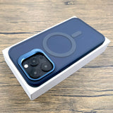 Matte Translucent Camera Stand Holder Magnetic Case For iPhone