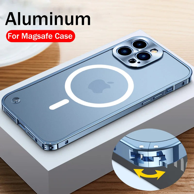 Luxury Aluminum Magnetic Case for iPhone