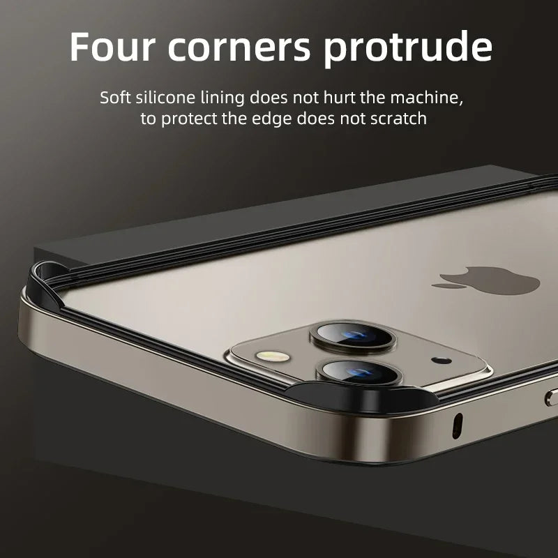 Metal Bumper Frame Cover Case For iPhone