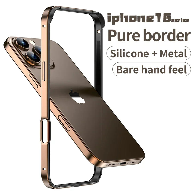 Metal Bumper Frame Cover Case For iPhone