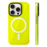 Neon Color Clear Crystal Magnetic Phone Case for iPhone