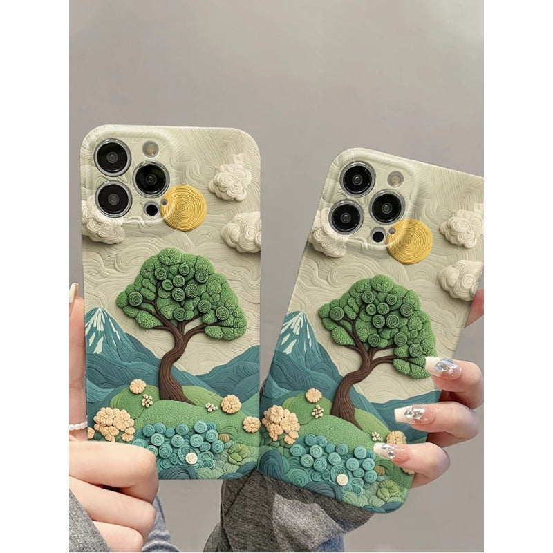 Cool Flower Tree Phone Case For iPhone