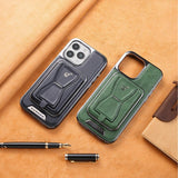 2‑in‑1 Magnetic Card Holder Leather Case with Stand for iPhone