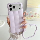 Cloud Lanyard Loop Silicone Shockproof Case for iPhone