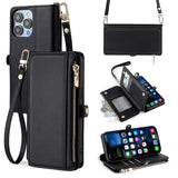 Card Wallet Shockproof Case with Lanyard for iPhone