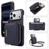 Leather Crossbody Wallet Phone Case for iPhone