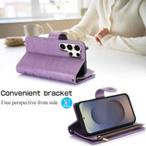 Butterfly Leather Card Holder Wallet Phone Case for Samsung