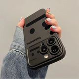 Speechless Face Silicone Shockproof Case for iPhone