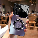 Aperture Dragon Pattern Electroplated Case for Samsung