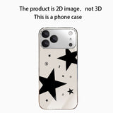 Y2K Black Star Electroplated Case for iPhone